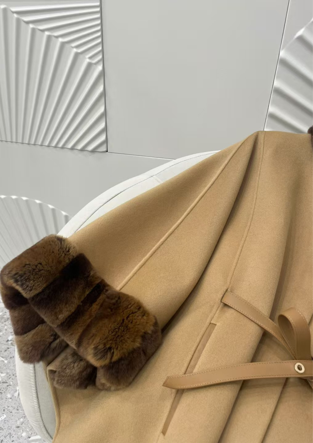 Amélie Mink Cashmere Cloak Coat