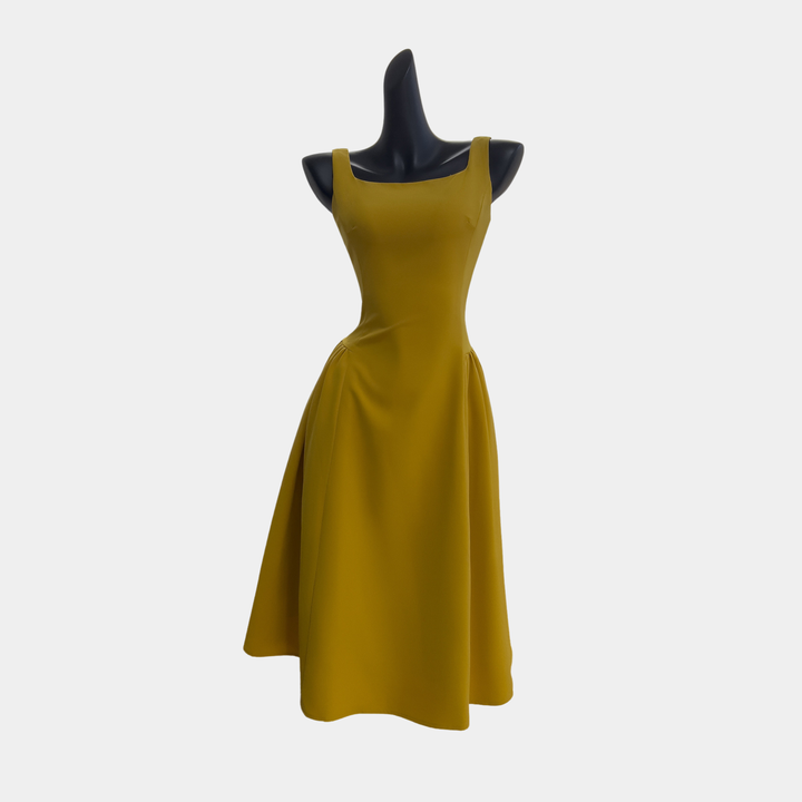 Golden Charm Midi dress