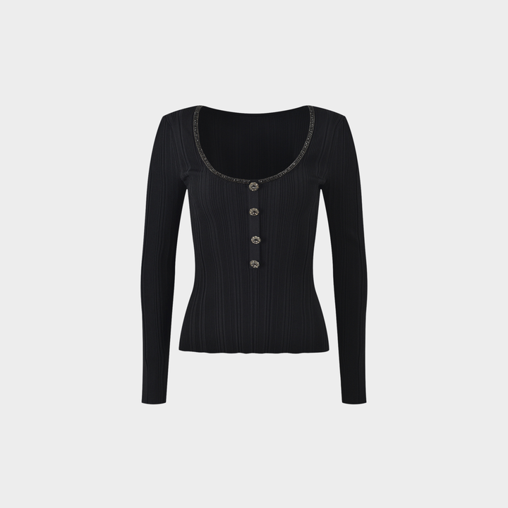 Elegant Slim wool Top