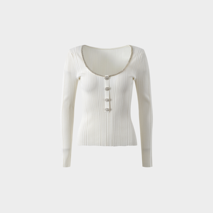 Elegant Slim wool Top