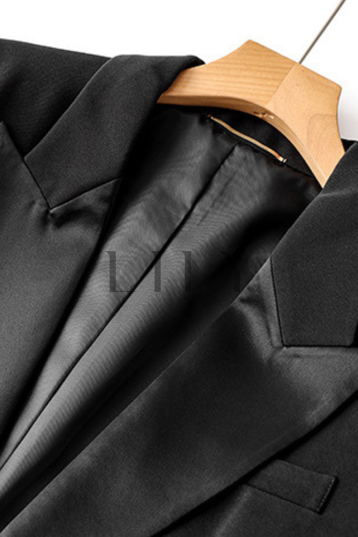 Tailored Lapel Tuxedo Classic Blazer