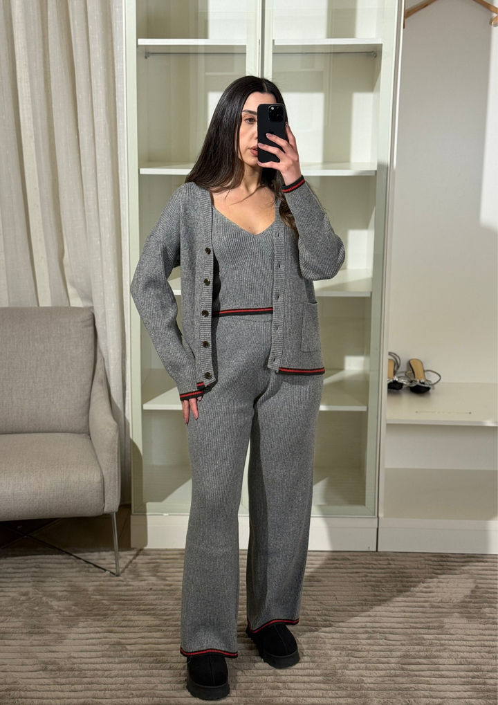 Cozy Ribbed Essentials High Waisted Wide Set