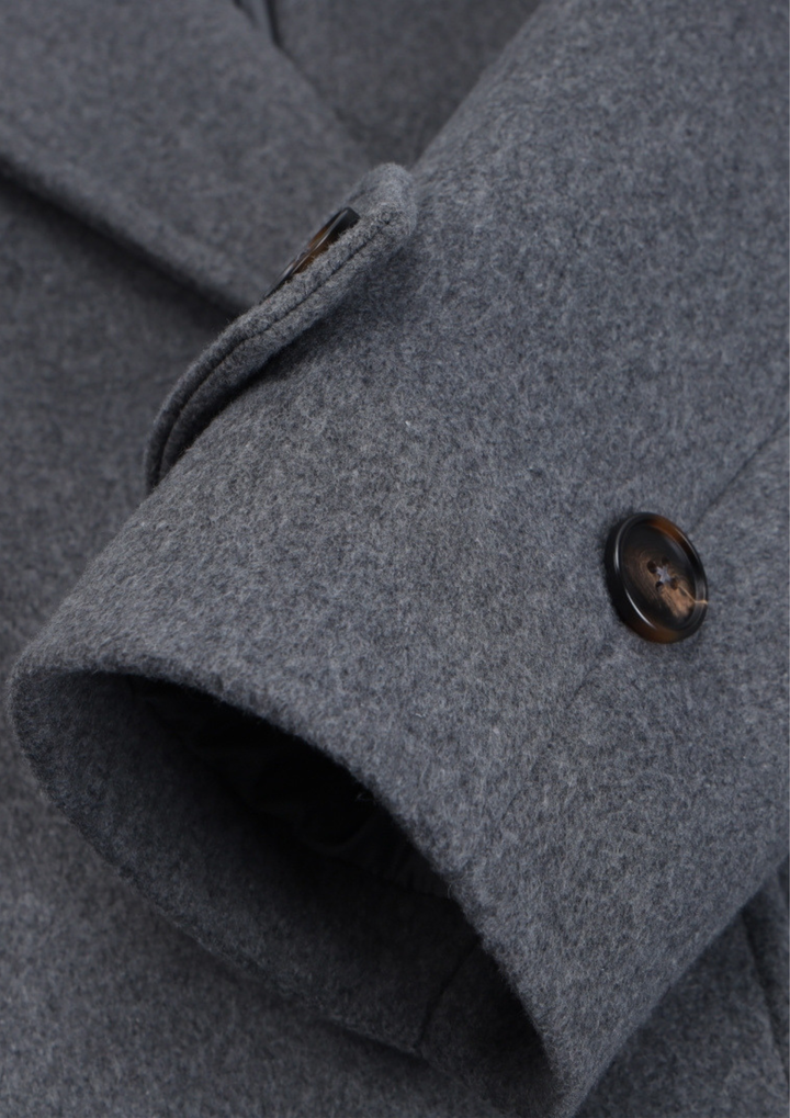 Belted Longline Wool Trench Coat