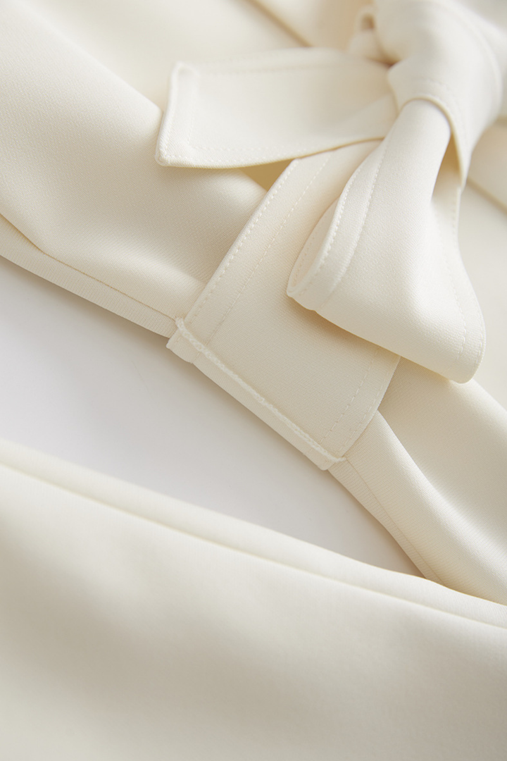Signature Soft Blazer  Waist Ribbon Detail Cardigan