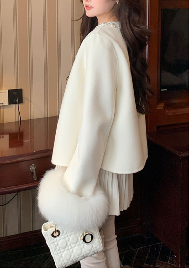 Iiza Pearl Fur Wool Jacket