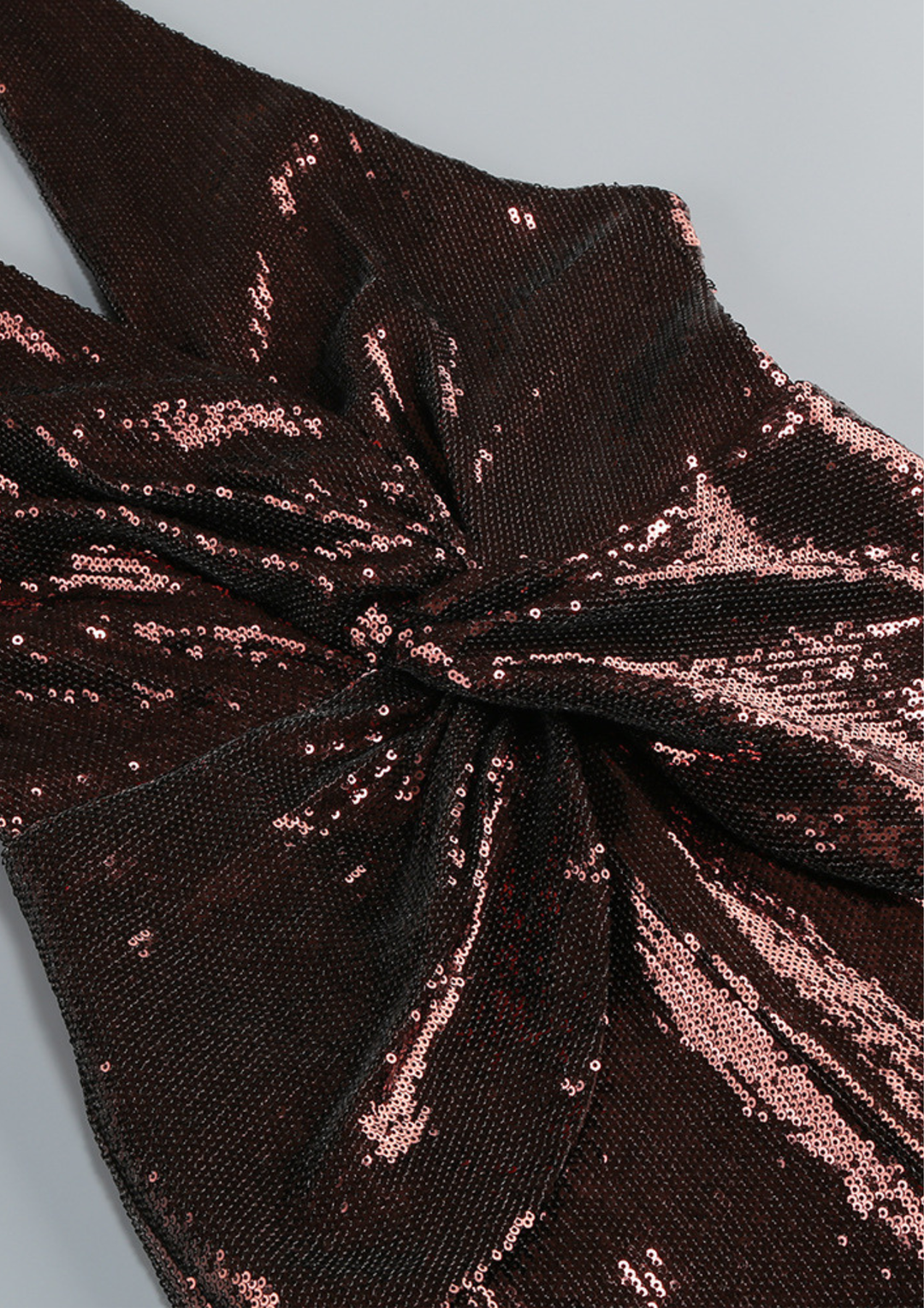 Midnight Twist Sequin Halter Jumpsuit