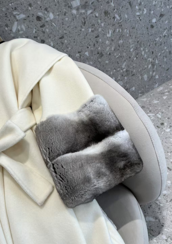 Amara Rabbit Fur Cashmere Coat