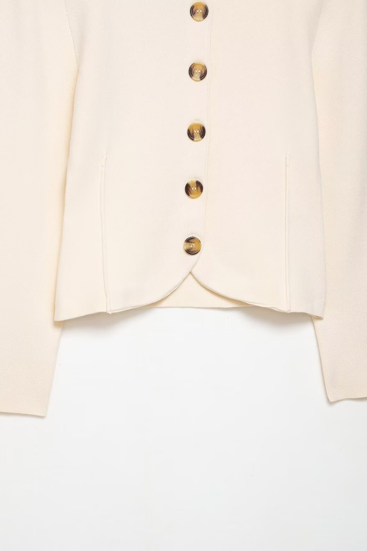 Élise Gold Button Knit Mini Set