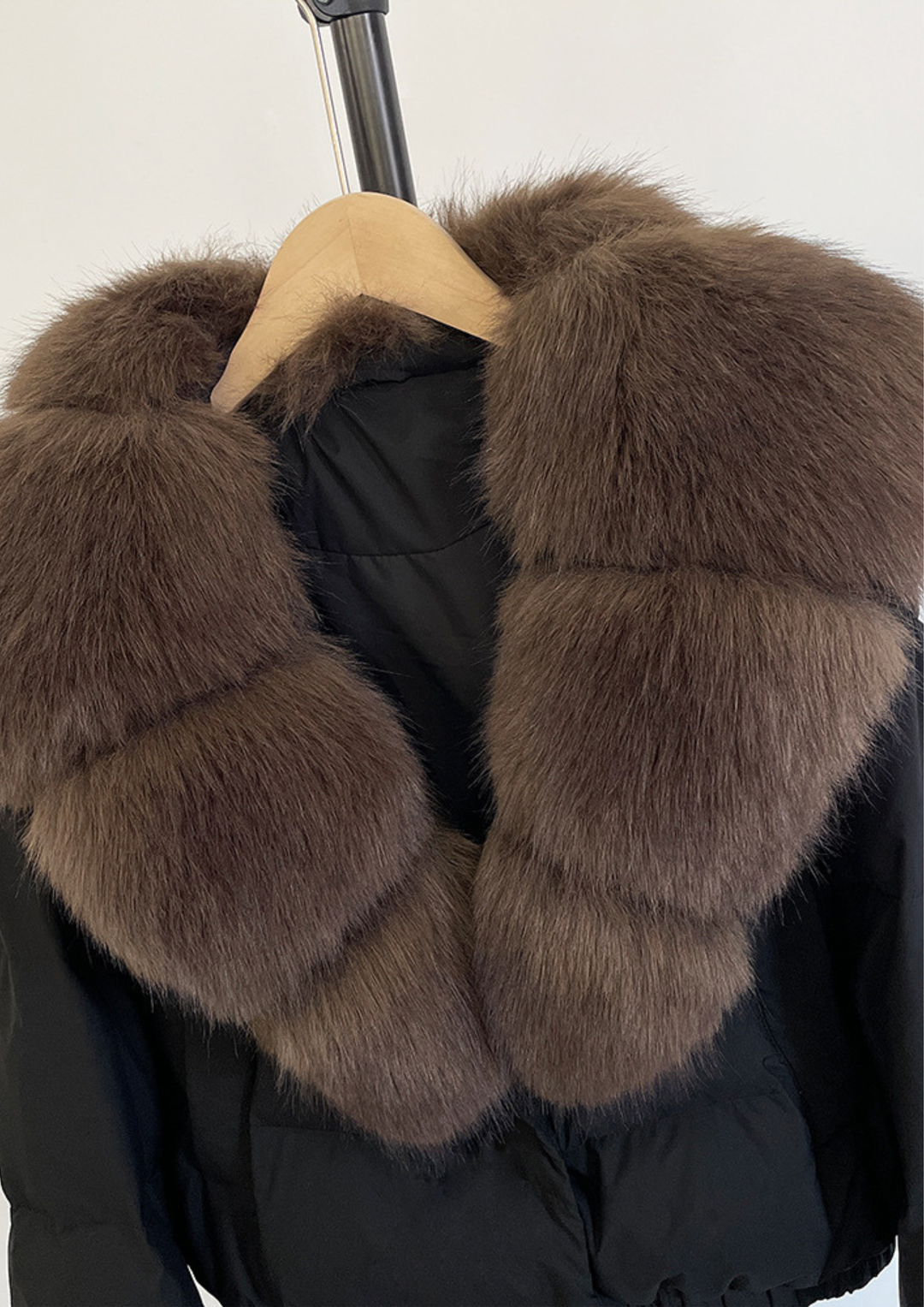 Fox Fur Collar Down Jacket