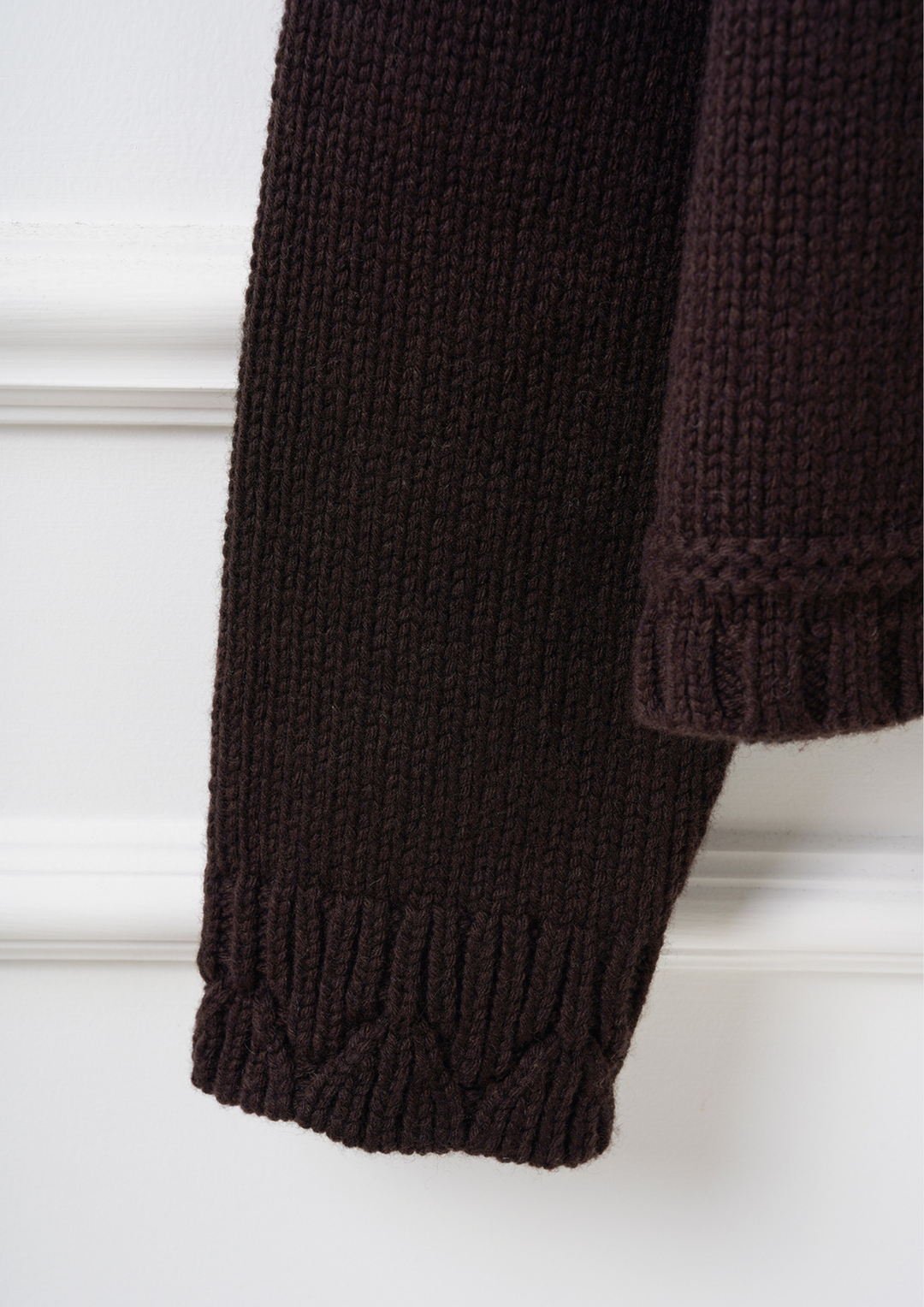 Pattern Wool Blend Cardigan