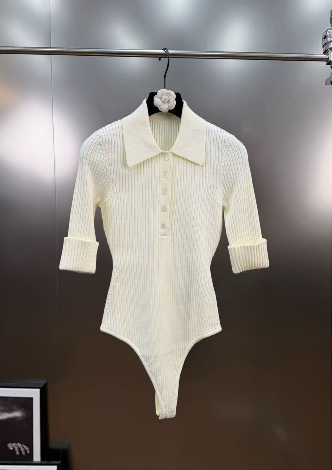 Alina Rib Knit belted Skirt Bodysuit Set