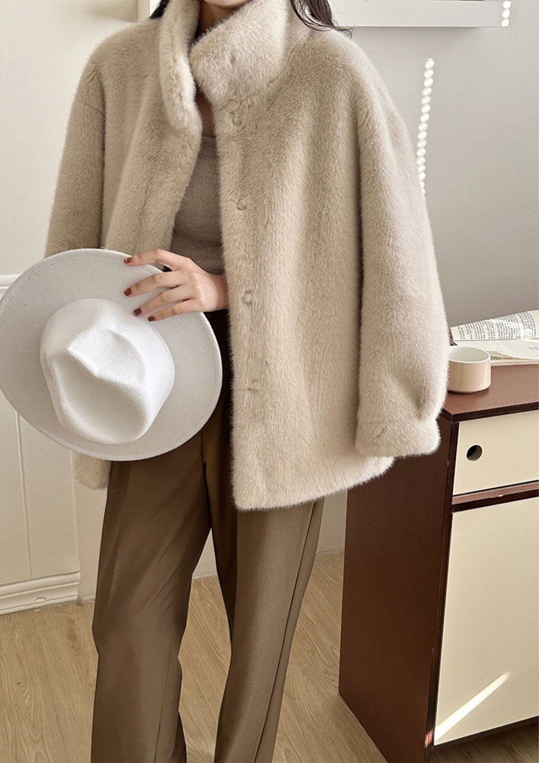 Mila Plush Mink Fur Coat