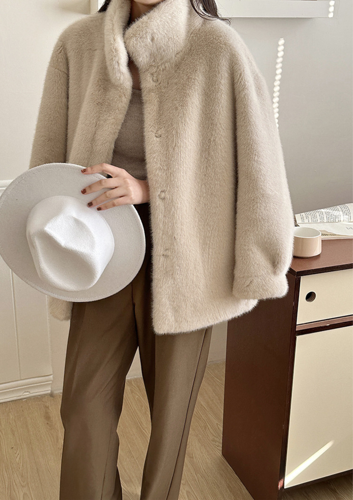 Mila Plush Mink Fur Coat