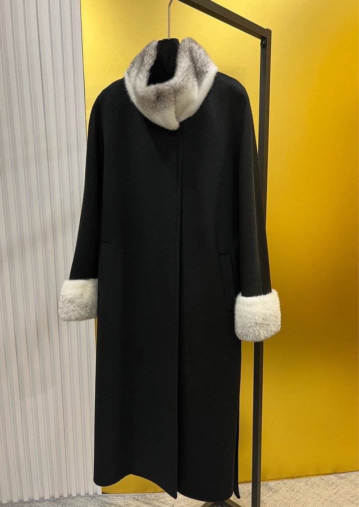 Elizabeth Cashmere Mink Fur Coat