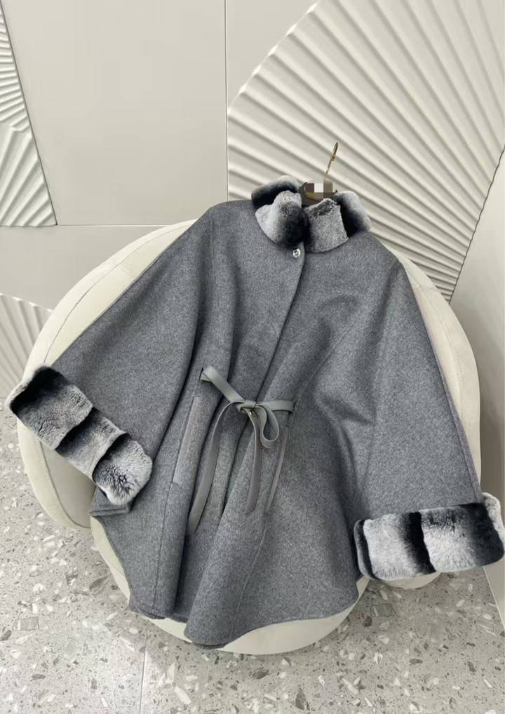 Amélie Mink Cashmere Cloak Coat