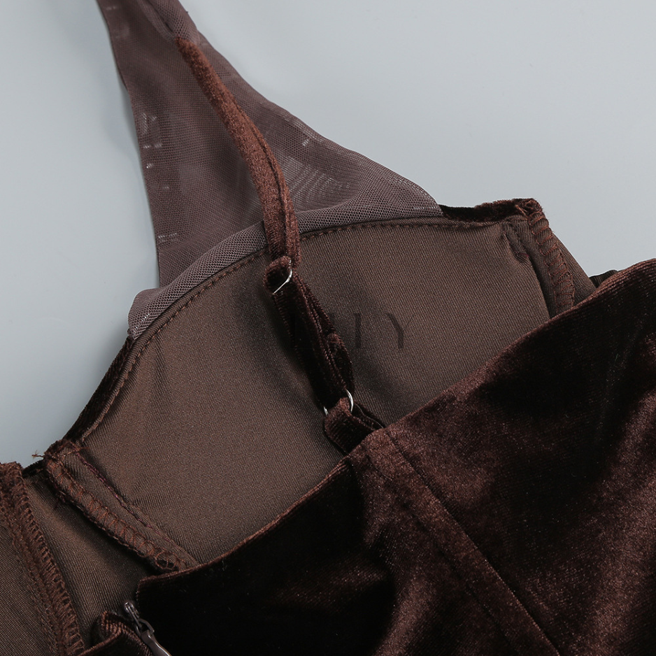 Mariana Backless Draped Elegance Maxi Dress