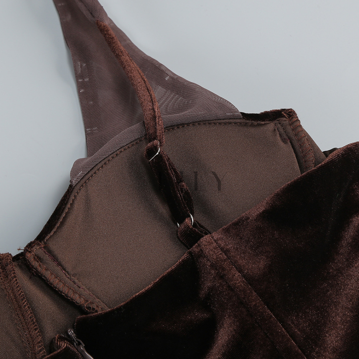 Mariana Backless Draped Elegance Maxi Dress