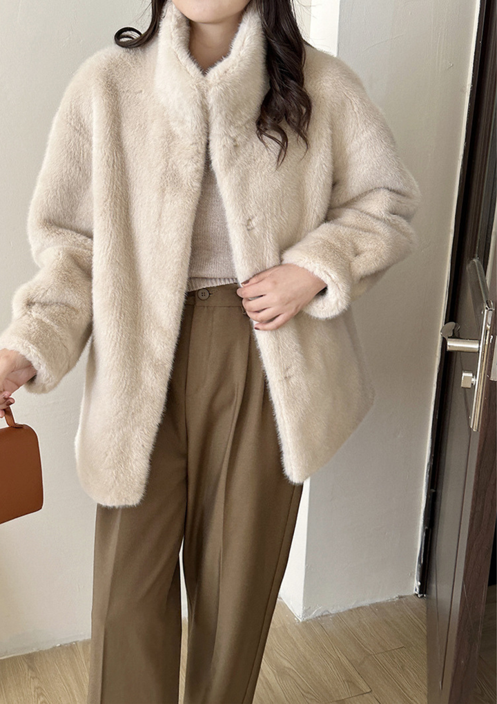 Mila Plush Mink Fur Coat