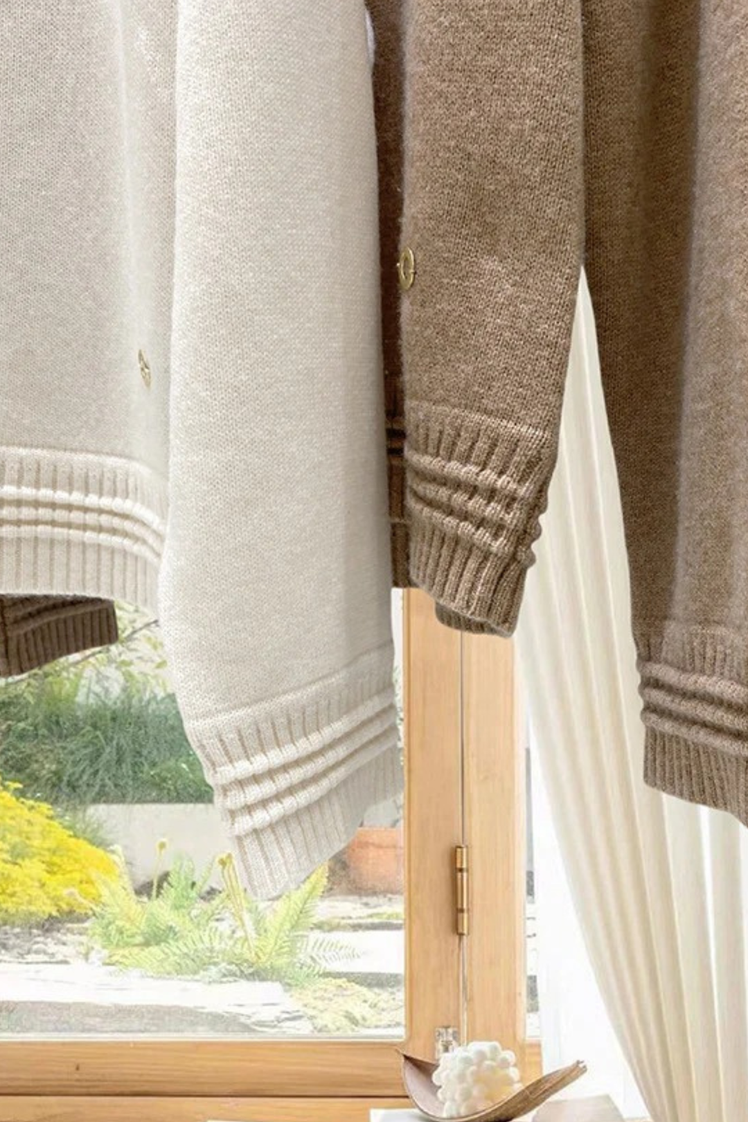 Cashmere Soft Round Neck Knit Drawstring Set