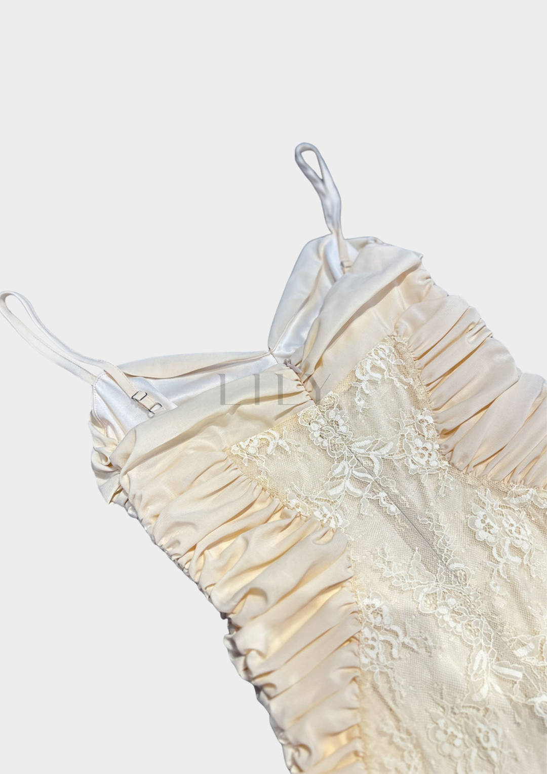 Amelia Apricot Dream Lace Mermaid Dress