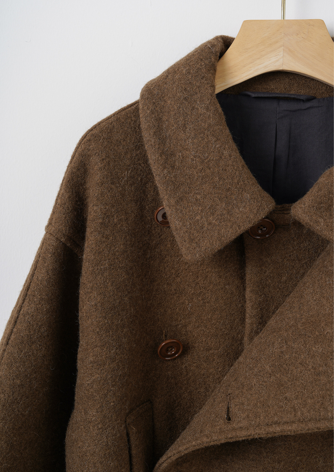 Wool Wrap Belted Jacket