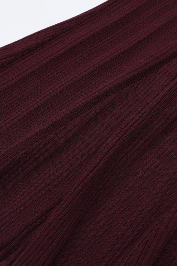 Gem Elegance Polo Knit Mermaid Maxi Dress