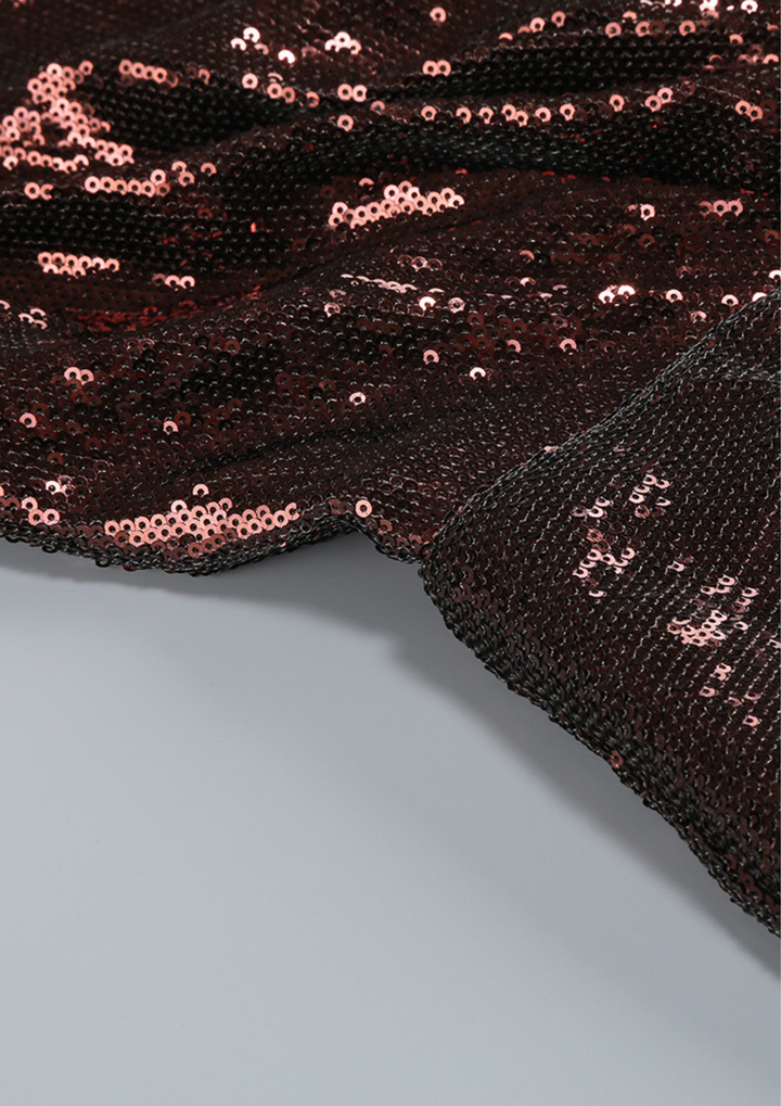 Midnight Twist Sequin Halter Jumpsuit