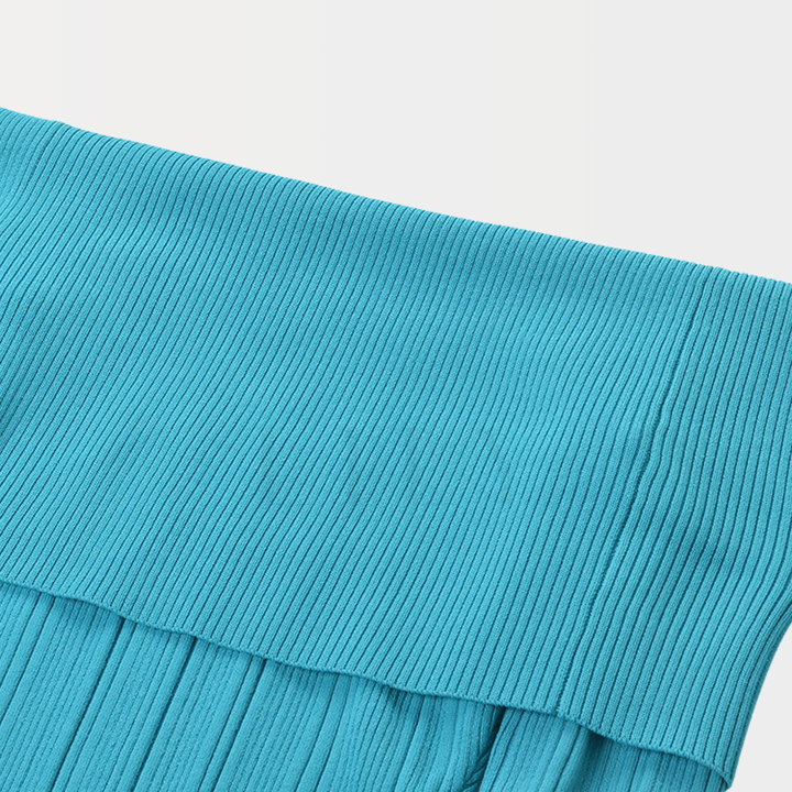 Elegant Ice Knit Midi Dress