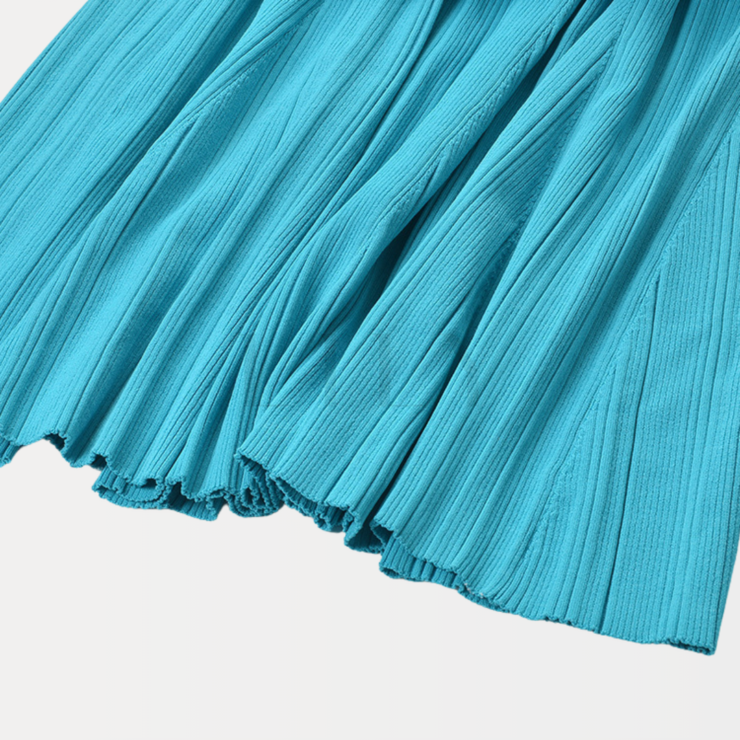 Elegant Ice Knit Midi Dress