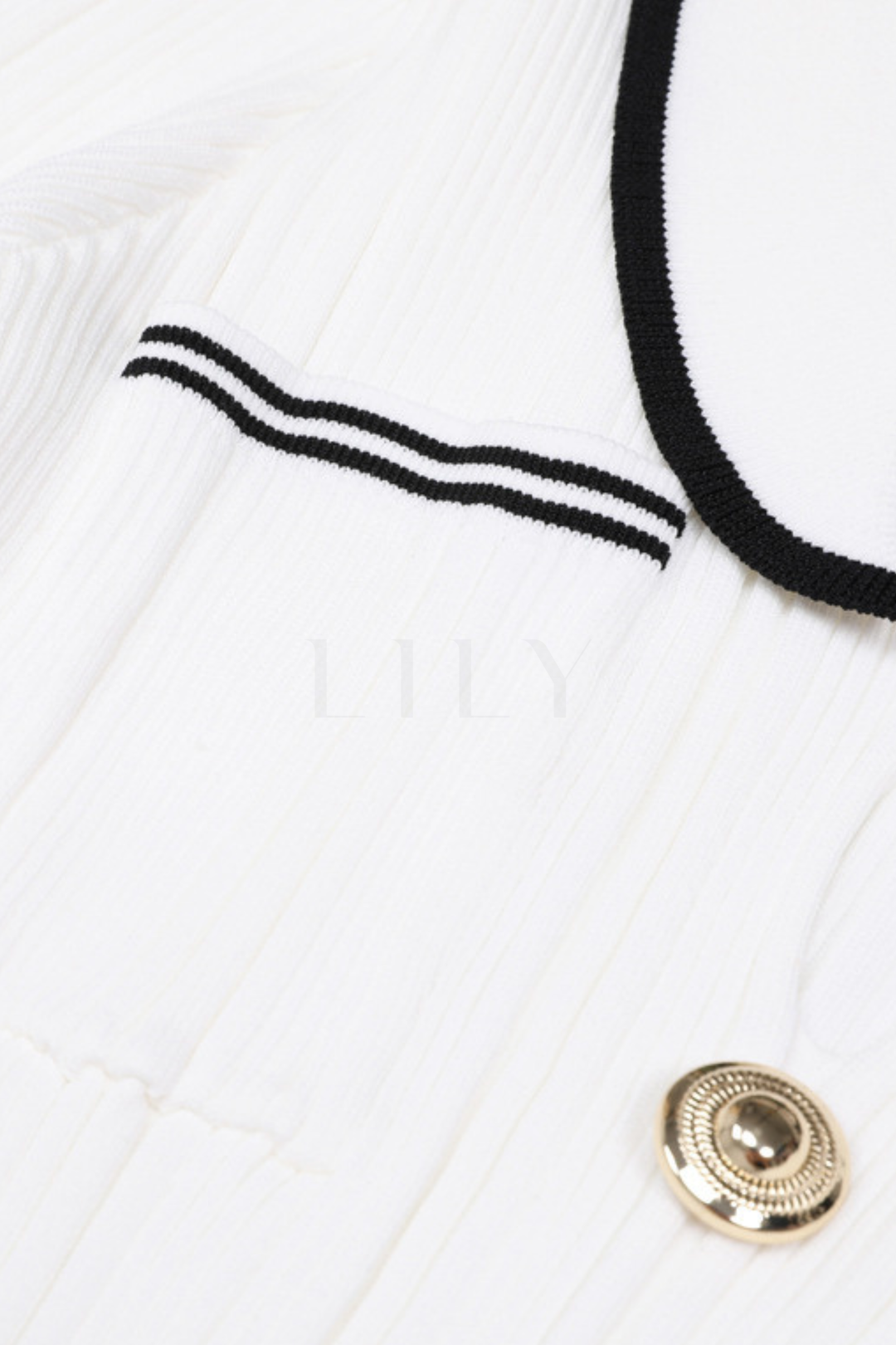 Clara Contrast Trim Knit Flare Cuff Maxi Dress