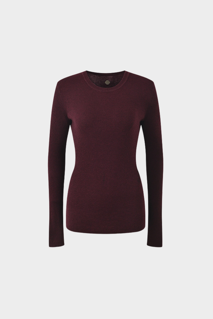 Classic Round Neck Pullover Top