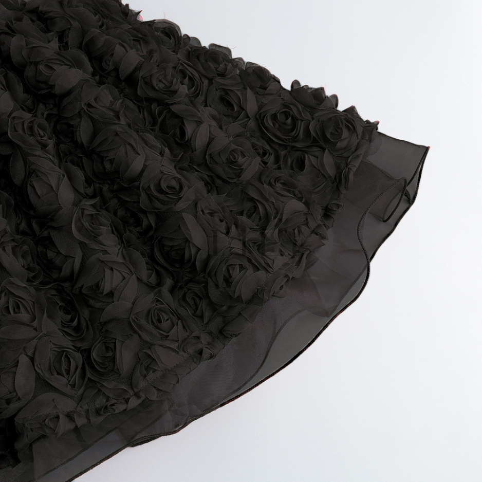 Valentina Rosette Floral Corset Mini Dress