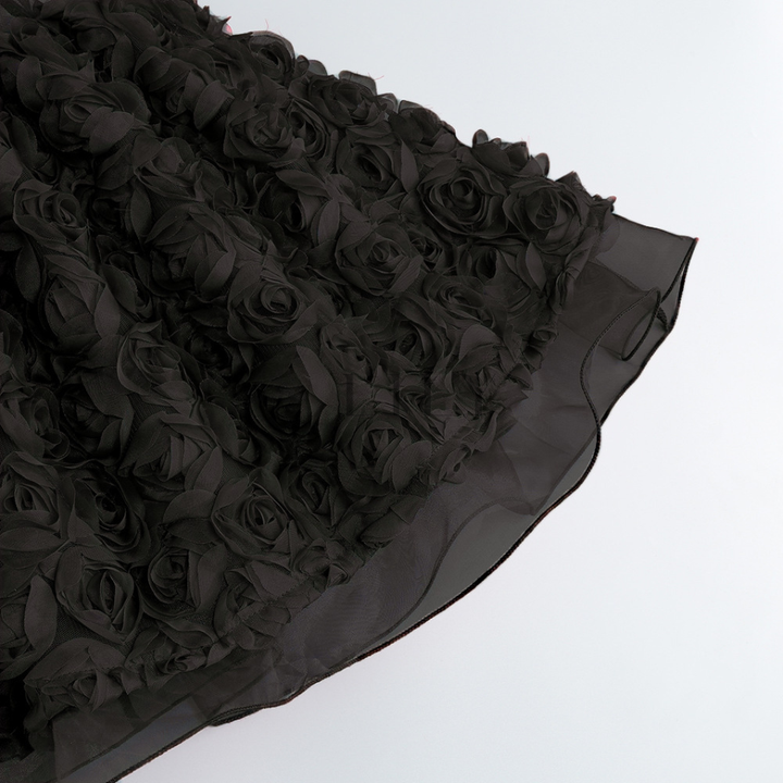 Valentina Rosette Floral Corset Mini Dress