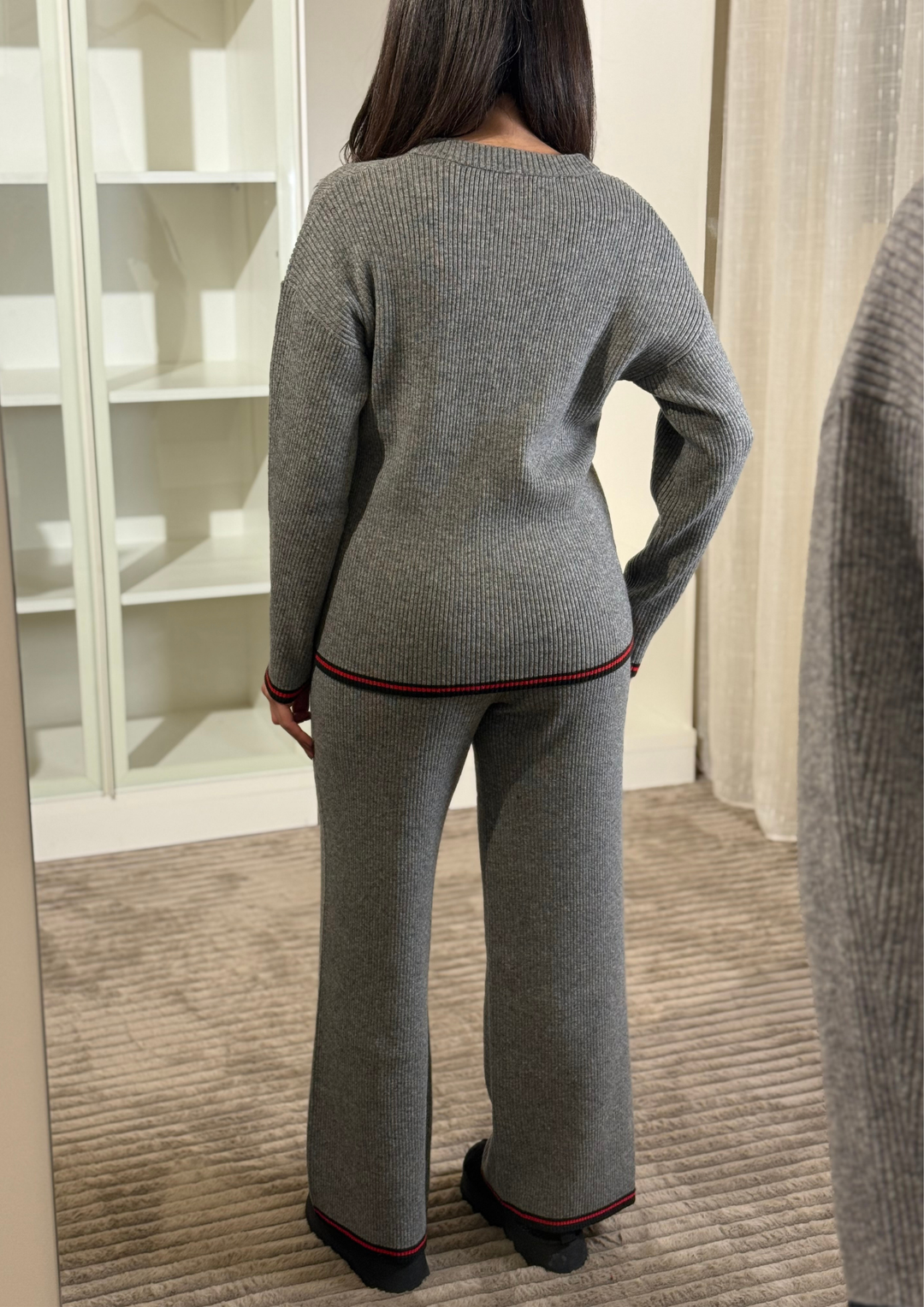 Cozy Ribbed Essentials High Waisted Wide Set