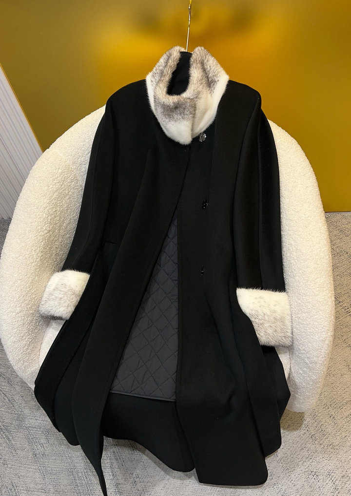 Elizabeth Cashmere Mink Fur Coat