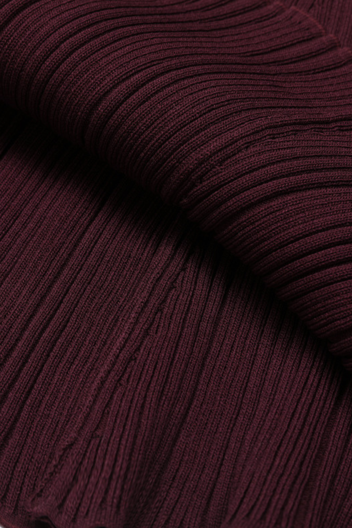 Gem Elegance Polo Knit Mermaid Maxi Dress