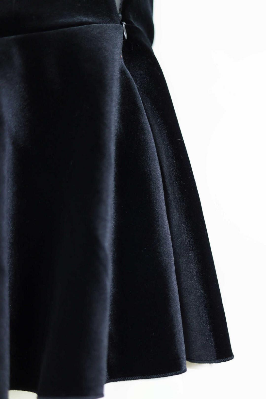 Midnight Elegance Velvet Strapless Back Tie Mini Dress