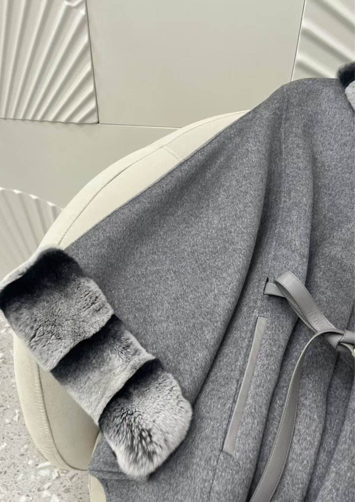 Amélie Mink Cashmere Cloak Coat