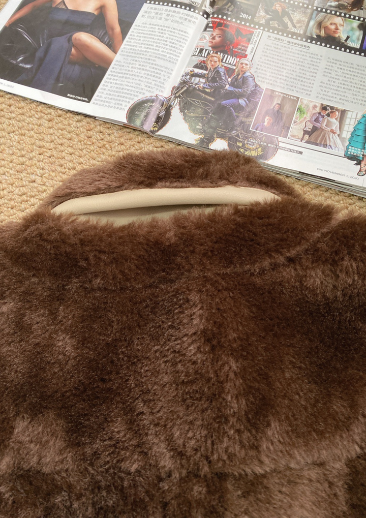 Silva Warm Detachable Plush Lapel Jacket