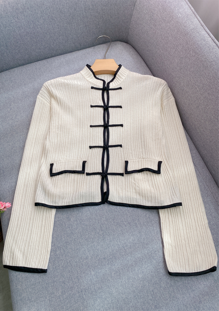 Lian Inspired Ribbed Knit Wool Top