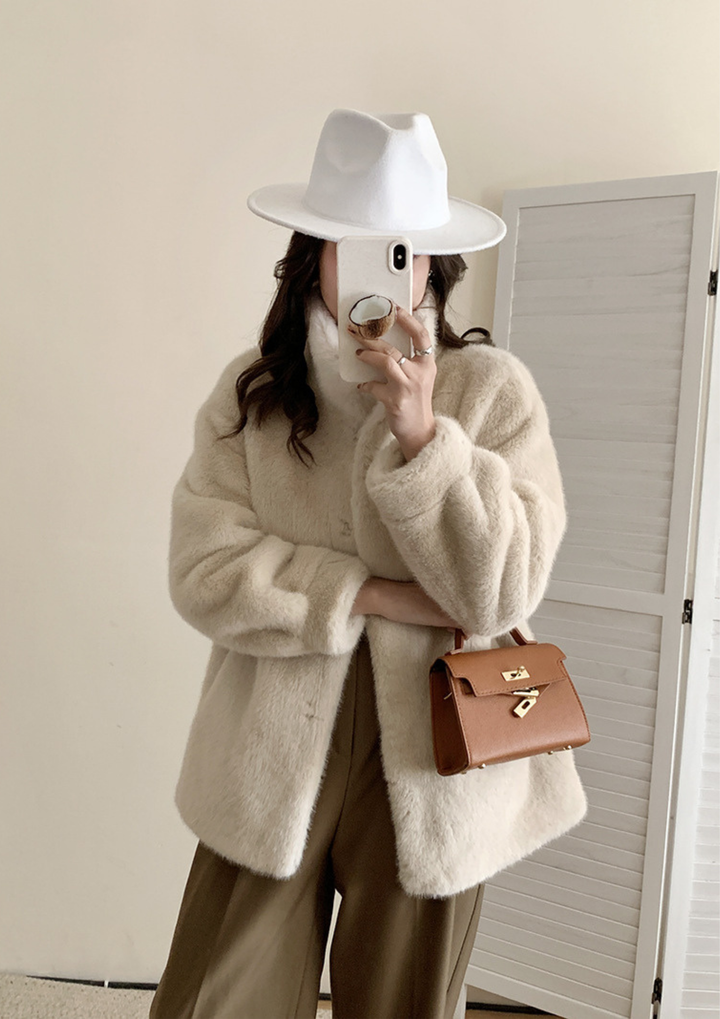 Mila Plush Mink Fur Coat
