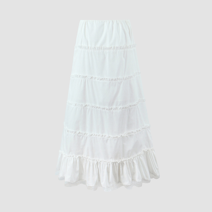Lace Corset  Ruffle Skirt Set