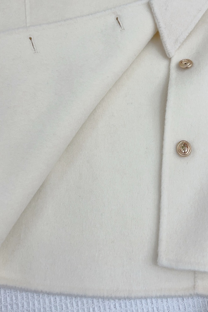 Bow Luxe Fox Fur Wool Cardigan