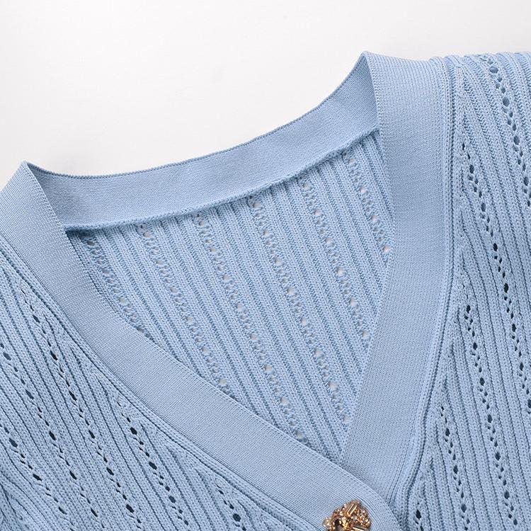 Azure Charm Ruffle Dress