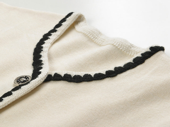 Soft Ivory Wool Cardigan