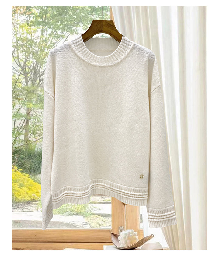 Cashmere Soft Round Neck Knit Drawstring Set