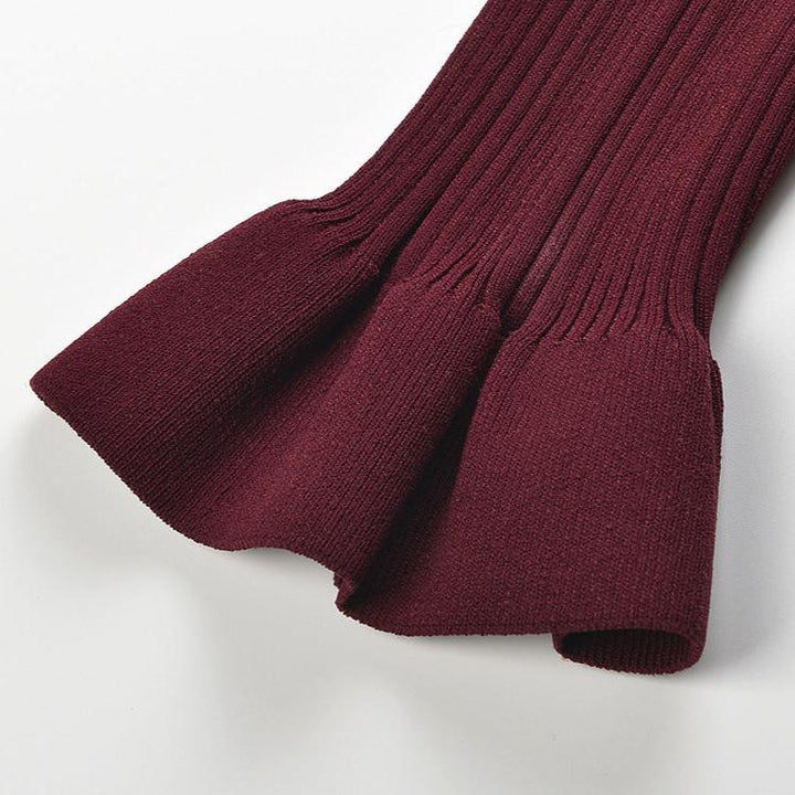 Flare Knits In Maxi