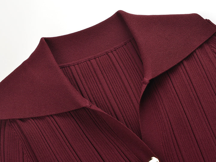 Flare Knits In Maxi