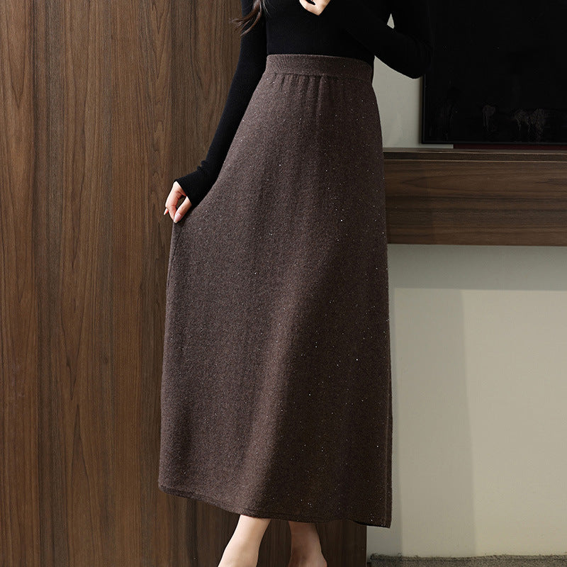 Luxe Glimmer Midi Skirt