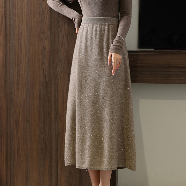 Luxe Glimmer Midi Skirt